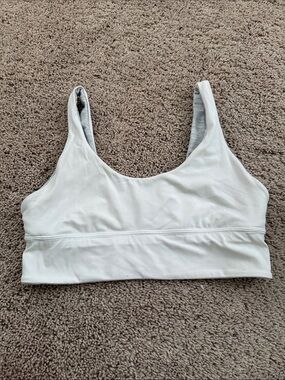 lululemon athletica White Scoop Neck Sports Bralette reversible